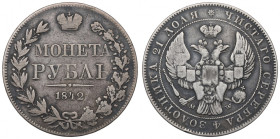 Russia, Nicholas I, Ruble 1842 MW