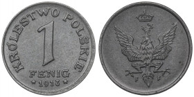 Kingdom of Poland, 1 fenig 1918
