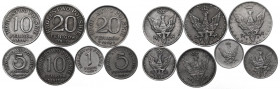 Królestwo Polskie, Zestaw 1-20 fenigów 1917-18
