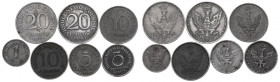 Królestwo Polskie, Zestaw 1-20 fenigów 1917-18
