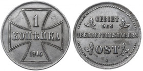 Ober-Ost, 1 kopeck 1916 A