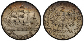 II Republic of Poland, 2 zlote 1936, Ship
