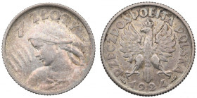 II Republic of Poland, 1 zloty 1924, Paris