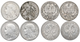 II RP, Zestaw 10 złotych 1932 Głowa kobiety