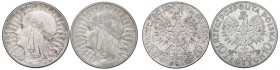 II RP, Zestaw 10 złotych 1932 Głowa kobiety