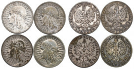 II RP, Zestaw 10 złotych 1932 Głowa kobiety