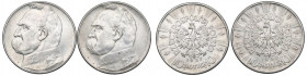 II RP, Zestaw 10 złotych 1936-37 Piłsudski