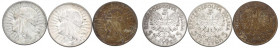 II RP, Zestaw 5 złotych 1933-34 Głowa kobiety