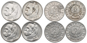 II RP, Zestaw 5 złotych 1934-36 Piłsudski
