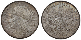 II Republic of Poland, 10 zlotych 1932, Women's Head, London