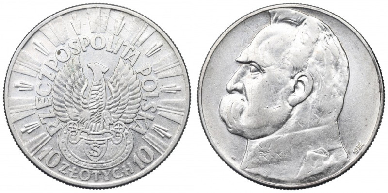 II Republic of Poland, 10 zloty 1934 Riffle eagle Obiegowy, czytelny egzemplarz....