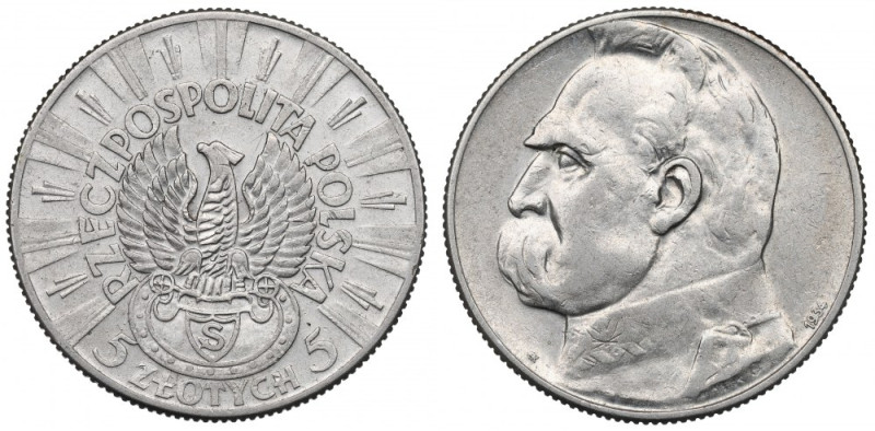 II Republic of Poland, 5 zloty 1934 Riffle Eagle Ładnie zachowana, w pełni czyte...