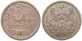 Free City of Danzig, 2 gulden 1923