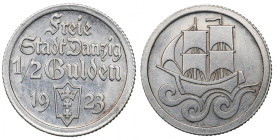 Free City of Danzig, 1/2 gulden 1923