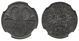 GG, 1 grosz 1939 - NGC MS64