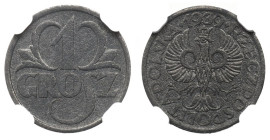 GG, 1 grosz 1939 - NGC MS64