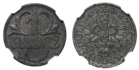 GG, 1 grosz 1939 - NGC UNC Details