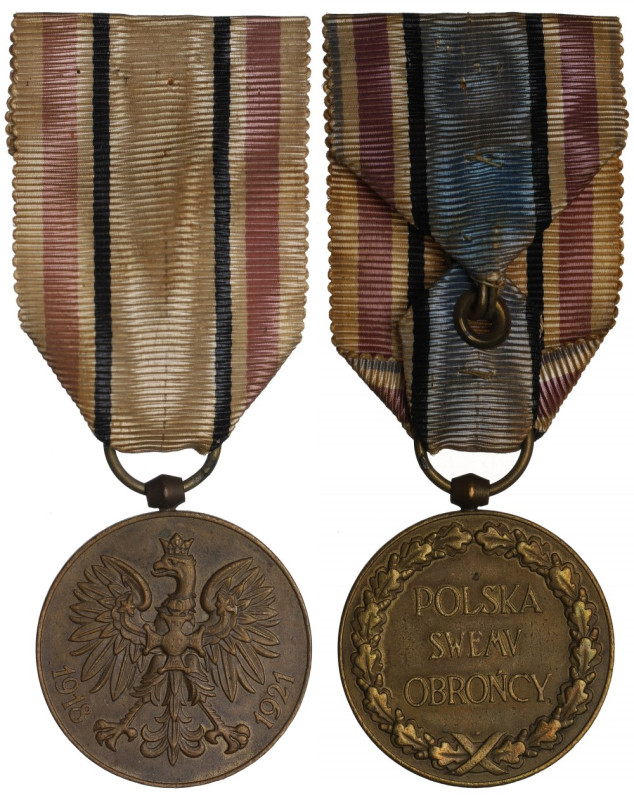 II RP, Medal Polska swemu obrońcy - za wojnę 1918-1921, Mennica Klasyczny medal ...