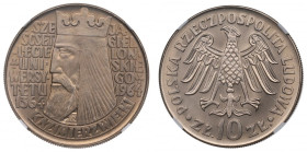 PRL, 10 złotych 1964 - NGC MS64