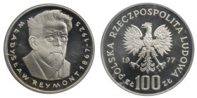 PRL, 100 złotych 1977 - Reymont PCGS PR69 Deep Cameo