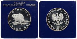 PRL, 100 złotych 1978 Ochrona środowiska - Bóbr