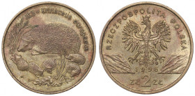 III Republic of Poland, 2 zlote 1966 Hedgehog