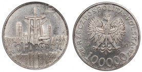 III RP, 100.000 złotych 1990 Solidarność typ A