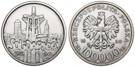 III RP, 100.000 złotych 1990 Solidarność typ B
