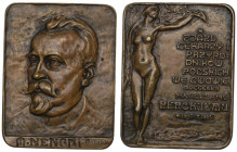 1907 Plakieta Marceli Nencki, X zjazd lekarzy Lwów