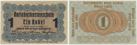 Poznań, 1 rubel 1916, krótka klauzula
