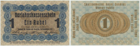 Poznań, 1 rubel 1916, krótka klauzula