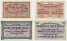 Poznań, Zestaw 10 i 25 rubli 1916