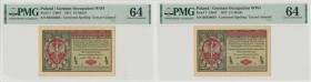 GG, 1/2 mkp 1916 B Generał - ZESTAW 2 EGZ. Z PACZKI - PMG 64 kolejne numery!