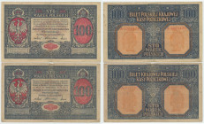 GG, 100 mkp 1916 Jenerał i Generał - Zestaw 2 egz.