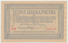 II RP, 1 marka polska 1919 IAK