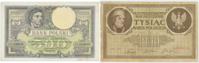 500 złotych 1919 i 1000 marek 1919