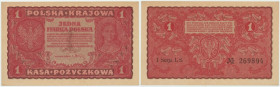 II RP, 1 marka polska 1919 I SERIA LS