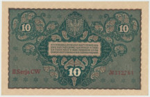 II RP, 10 marek polskich 1919 II Serja CW