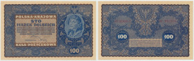 II RP, 100 marek polskich 1919 IH Serja U