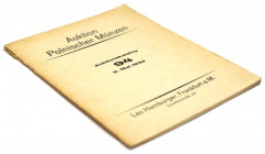 Leo Hamburger „Auktion Polnischer Münzen', Frankfurt a.M; Auktionskatalog 94- Sammlung Chomiński-Bardzo rzadkie monety Polskie