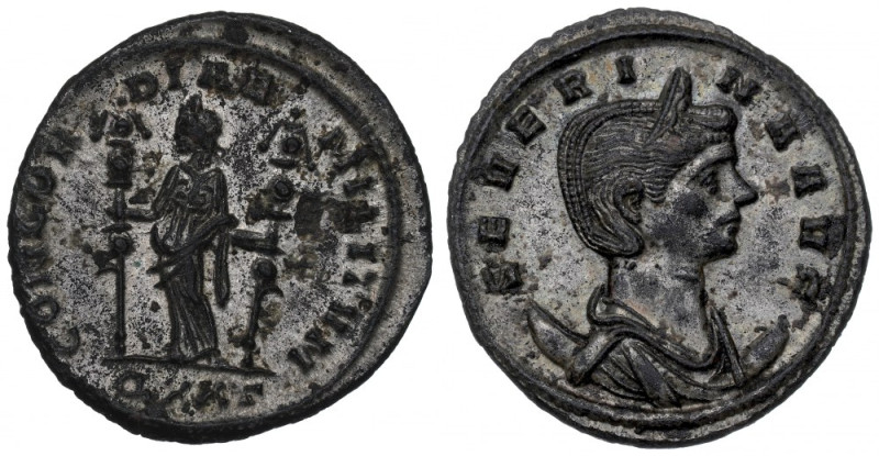 Roman Empire, Severina, Antoninian OBVERSE&nbsp;Empress right, diademed, draped,...