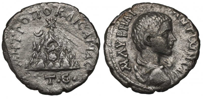 Roman Provincial, Caracalla, Drachm Capadocia Obiegowy przykład rzadkiej drachmy...