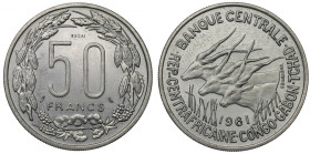 Central Africa, 50 francs 1961 - ESSAI