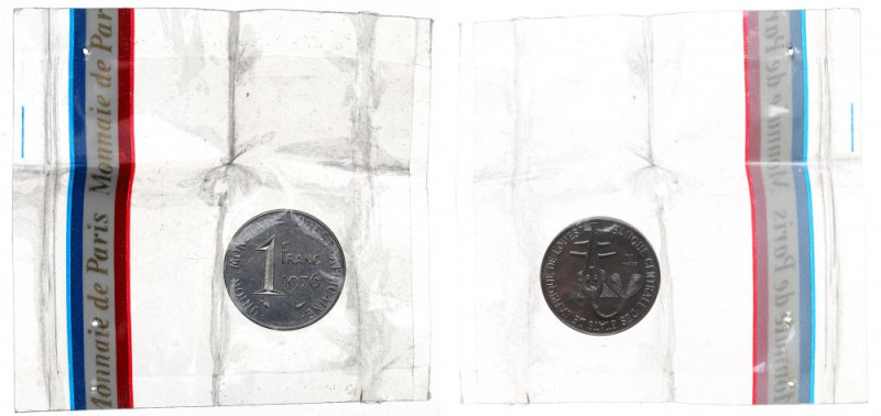 West Africa, 1 franc 1976 - ESSAI Próba w oryginalnym opakowaniu. Nakład 1.900 e...