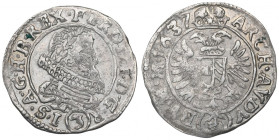 Austria, 3 kreuzer 1637