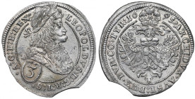 Austria, 3 kreuzer 1695, Vienna