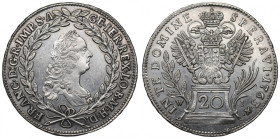 Austria, 20 kreuzer 1763