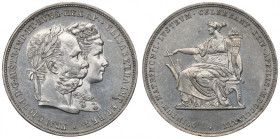 Austria, Franz Joseph I, 2 gulden 1879 - silver wedding
