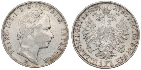 Austria, 1 florin 1859 M