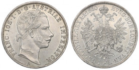Austria-Hungary, Franz Joseph I, 1 florin 1860